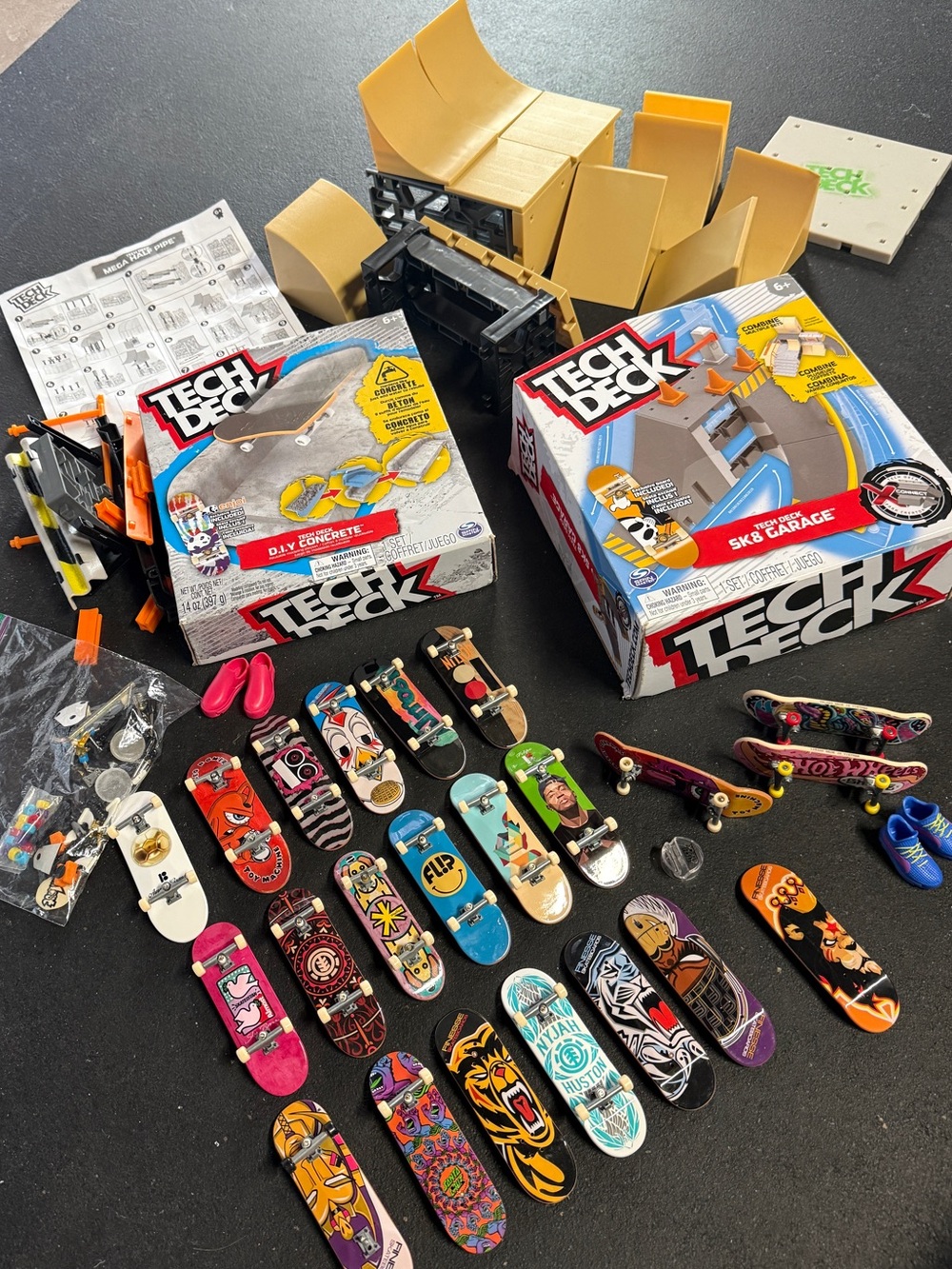 Tech Deck - lot of skate board things!